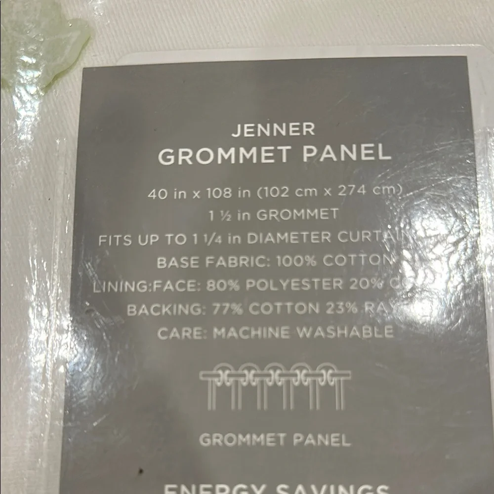 JCPenney White Grommet Curtains